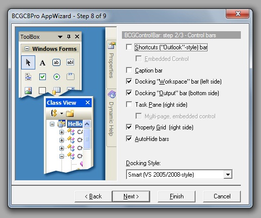 BCGControlBar MFC界面控件安裝向導 - Visual C++ 6.0環境