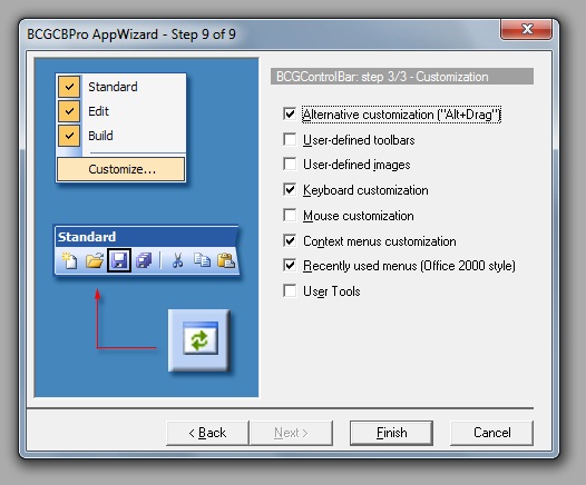 BCGControlBar MFC界面控件安裝向導 - Visual C++ 6.0環境